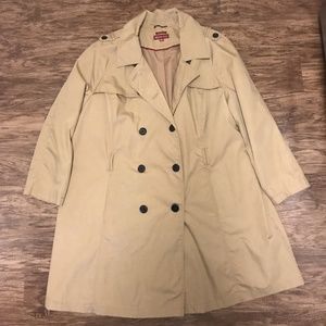 Merona Camel Classic Trench Coat